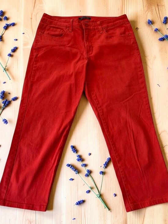 Bandolino Pants - Bandolino Women's‎ Capri Pants Size 10 Coral Pink Cotton Blend Stretch